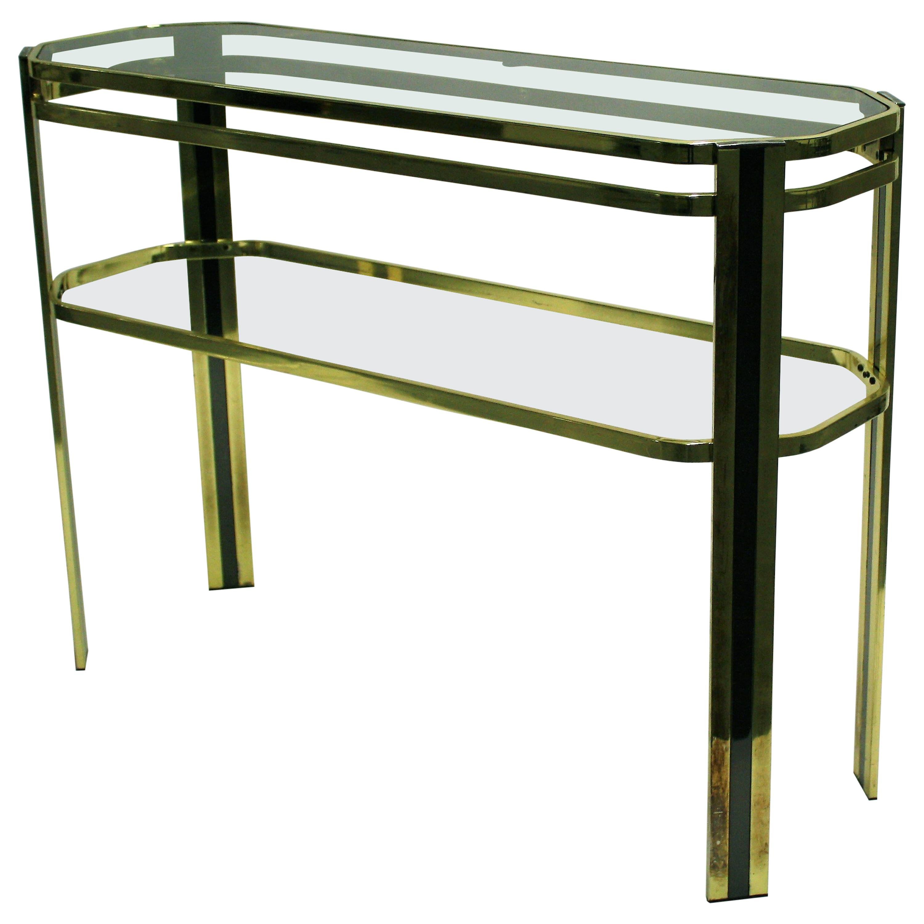 Brass Console Table, 1970s