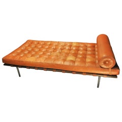 Leather Daybed by Mies Van Der Rohe for Knoll International, 1970s