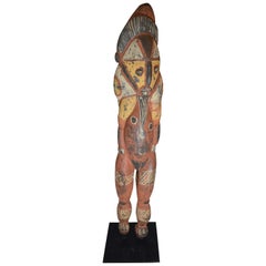 Fine Old Oceanic Ambelam Figure Papua New Guinea Oceanic Art