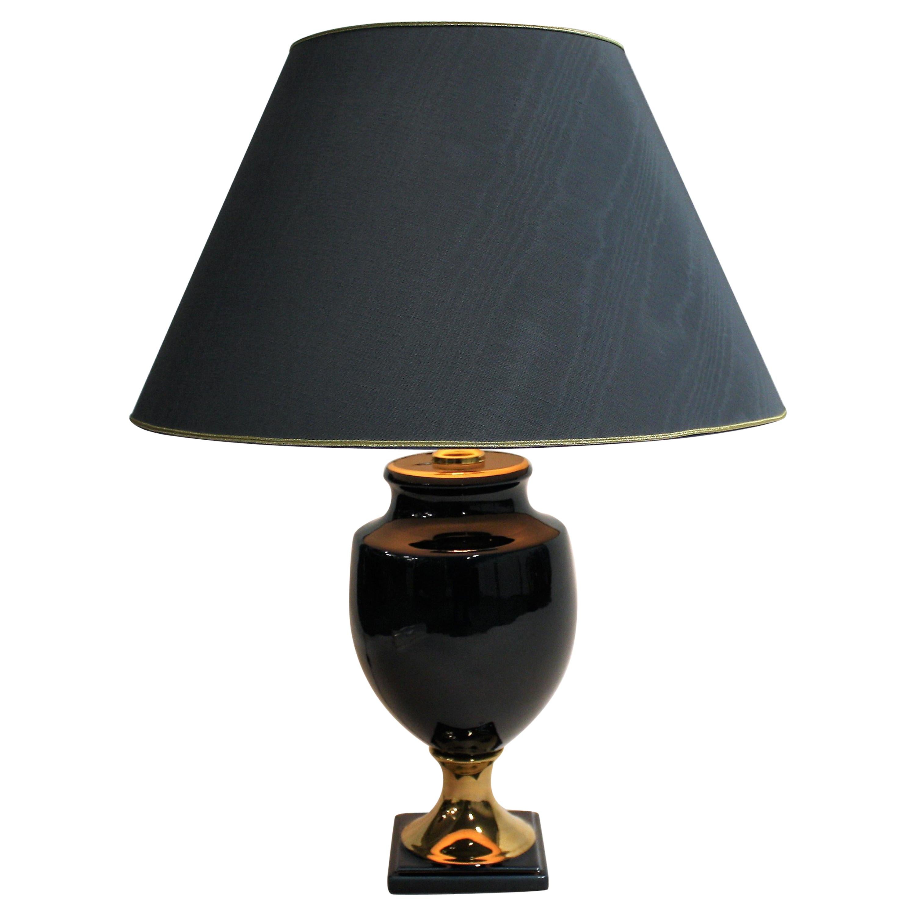 Vintage Ceramic Table Lamp by Bosa, 1980s, Italy For Sale