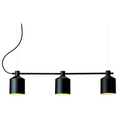 Zero Silo Trio LED Pendant in Black by Note Design Studio, 1stdibs New York