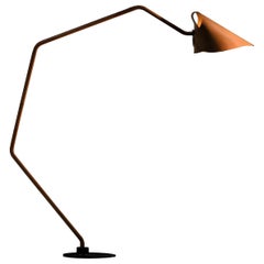 Jacco Maris Mrs. Q Floor Lamp in Full Leather & Natural Shade - 1stdibs New York