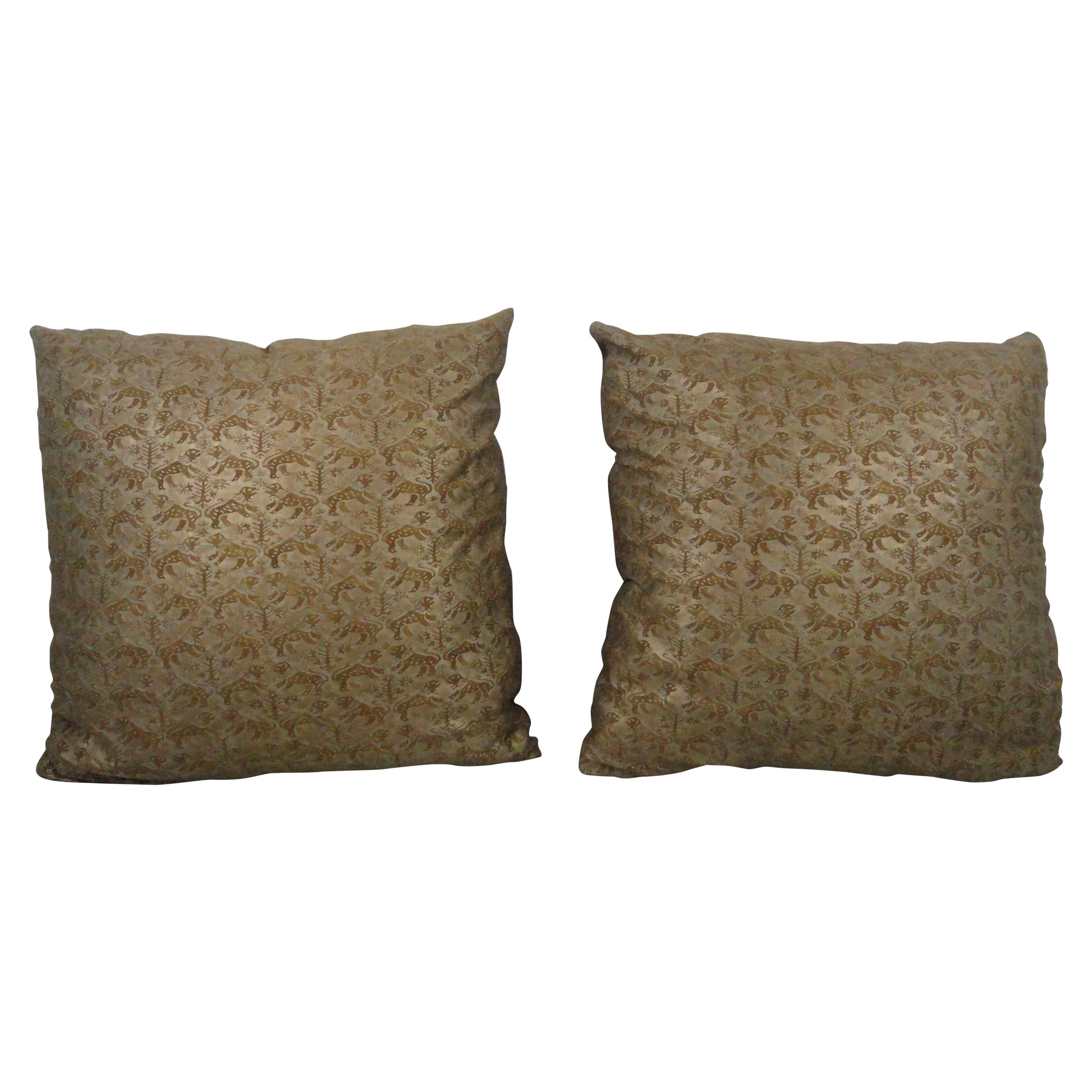 Pair of Fortuny Pillows For Sale