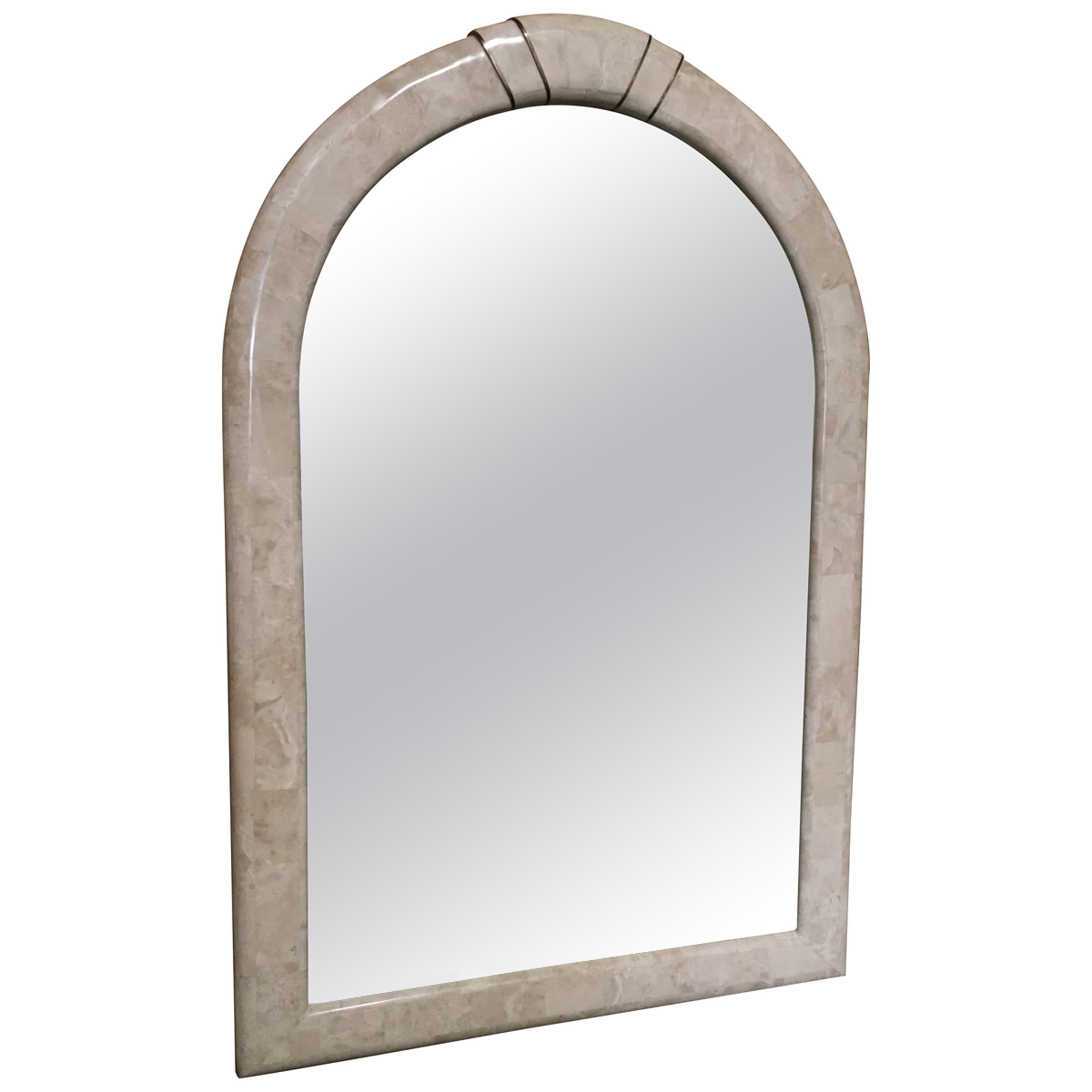 Tessellated Stone Framed Mirror