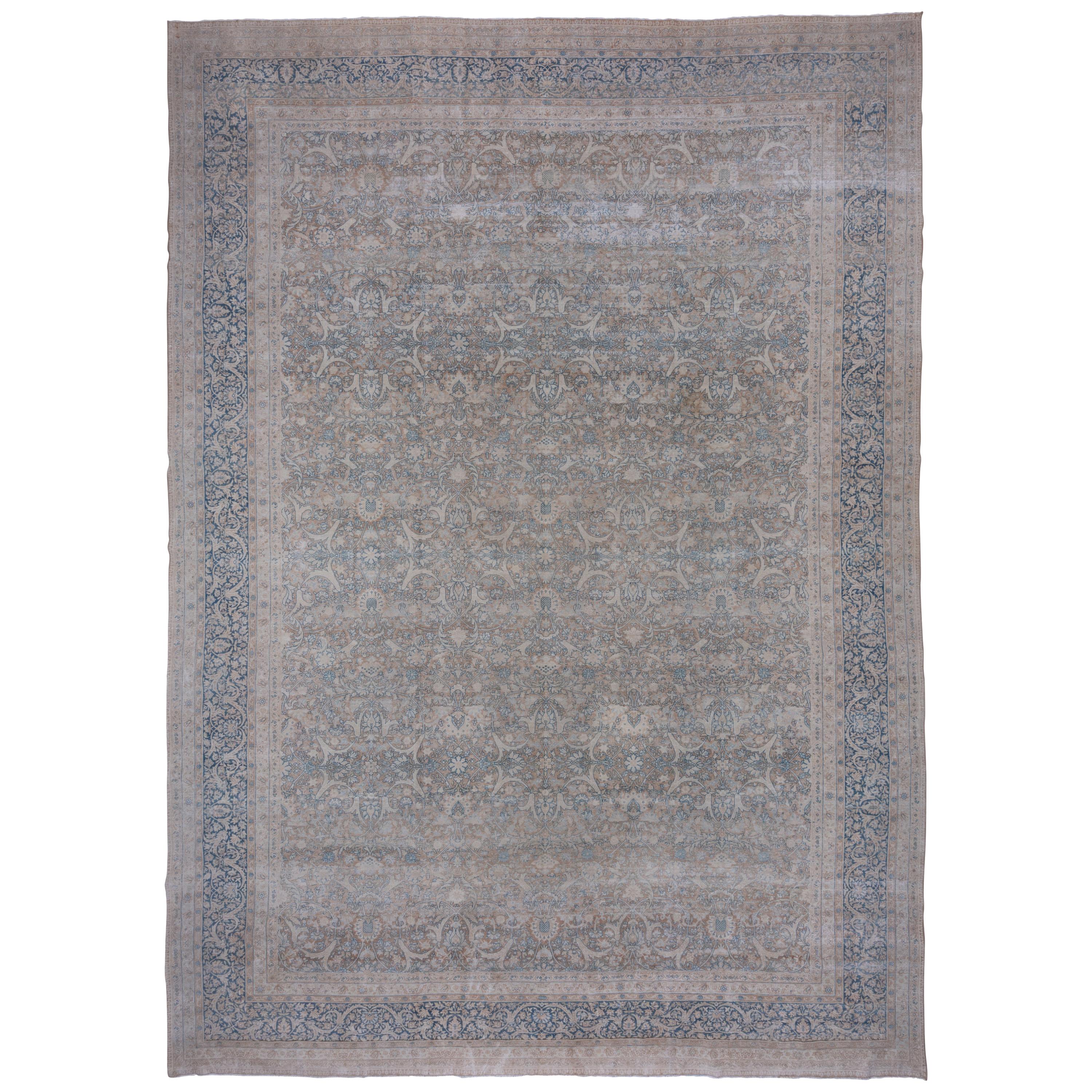 Oversized Persian Kerman Carpet, circa 1920s For Sale