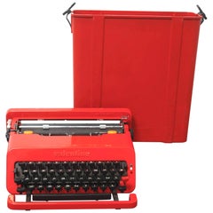 Vintage Olivetti "Valentine" Typewriter by Ettore Sottsass