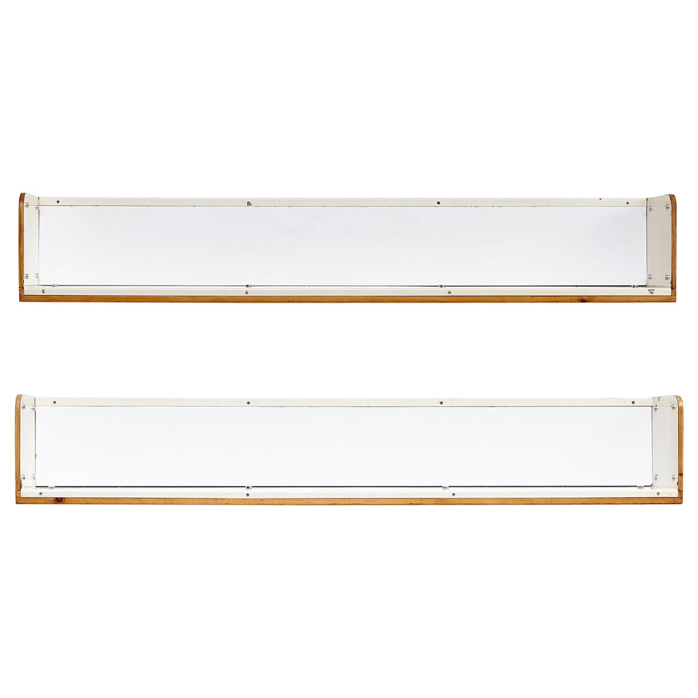 Pair of Charlotte Perriand, Mid-Century Modern, Shelve for Les Arcs, circa 1960