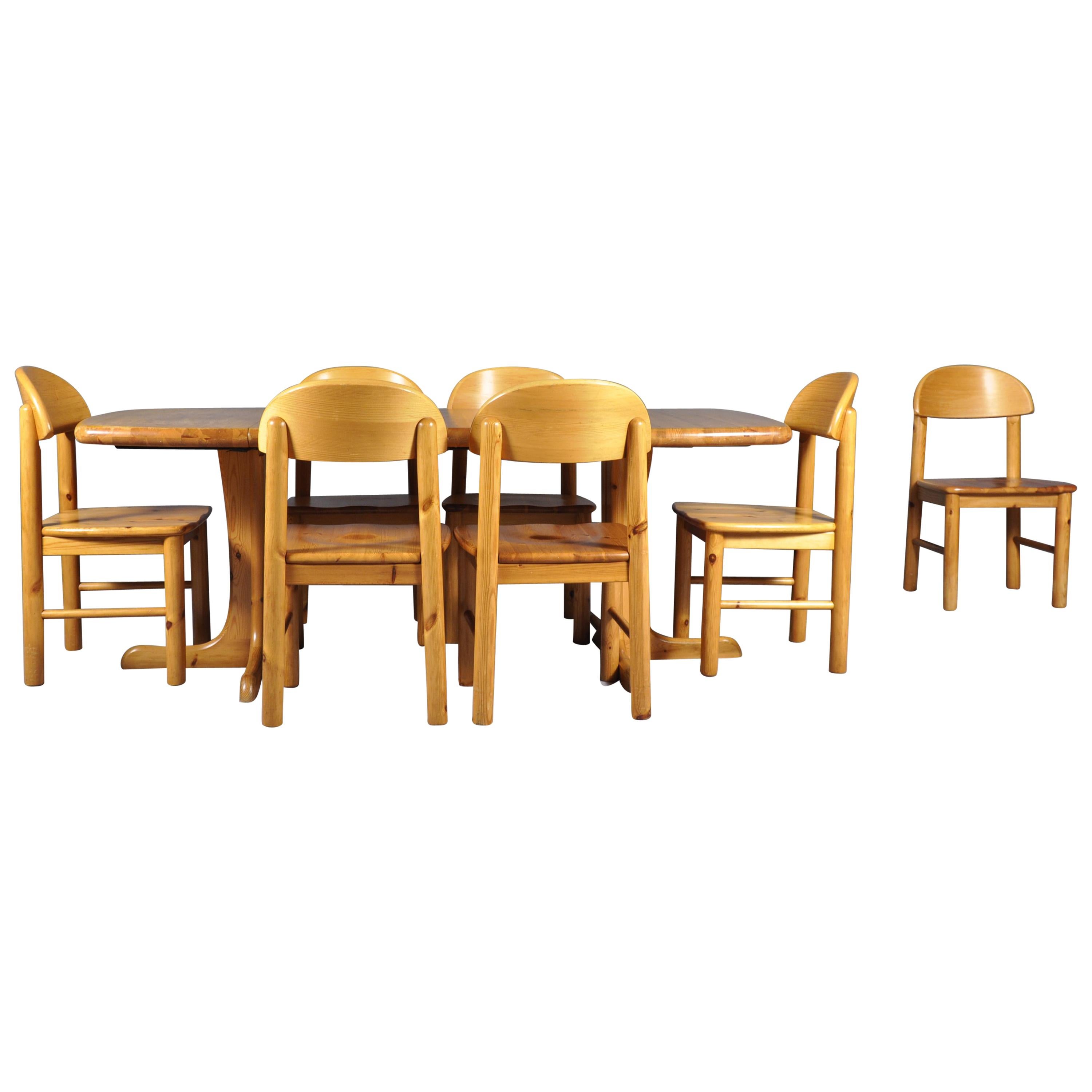 Dining Set by Rainer Daumiller for Hirtshals Sawmill, Denmark, 1970s For Sale