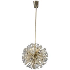 Brass Dandelion Ceiling Lamp by Emil Stejnar for Rupert Nikoll, Austria, 1950s