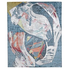 Contemporary Rug, "Morphologies02", Designed by Nino Mustica for Artep, in Stock