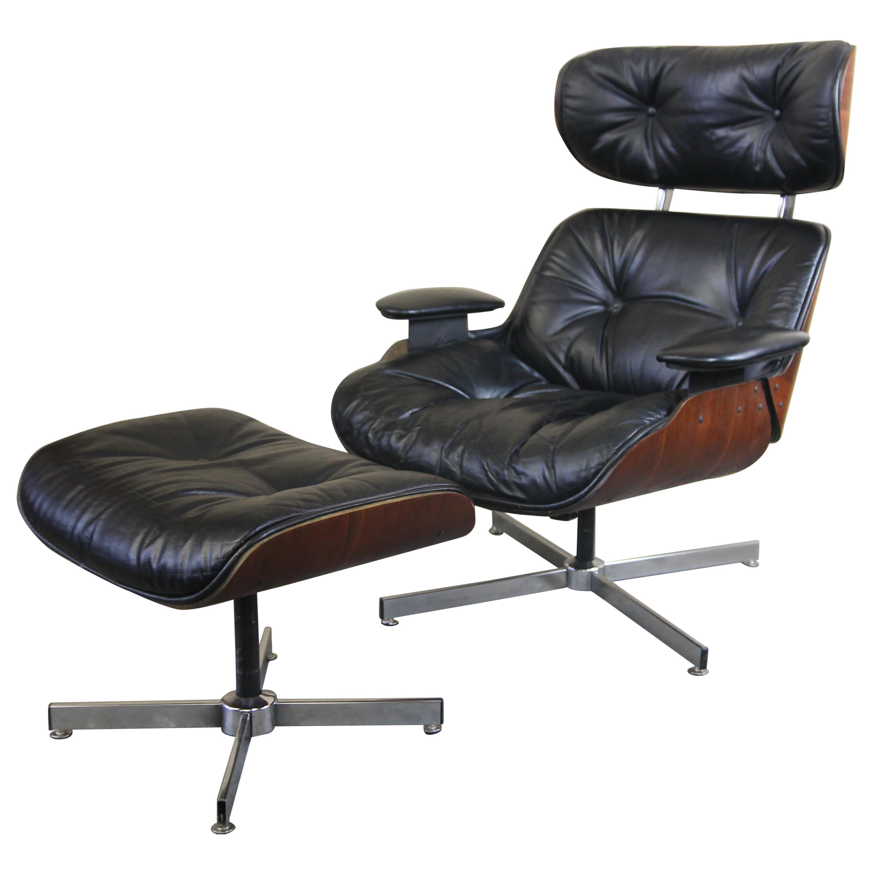 Lounge Chair by Selig in the Style of the Eames 670