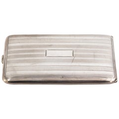 Art Deco Sterling Silver Card Case