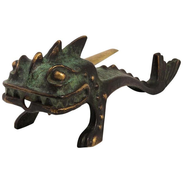 Bronze "Fire Breathing Dragon" Lighter by Alfred Dunhill, circa 1960s