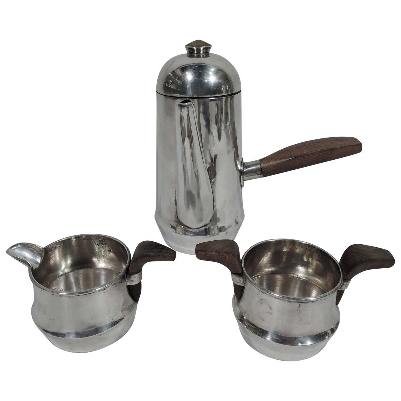 Spratling Mid-Century Modern Sterling Silver 3-Piece Coffee Set For ...