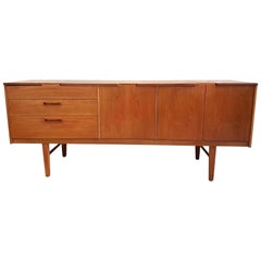 English Mid-Century Modern large Teak Sideboard, Stamped Nathan, 1960s