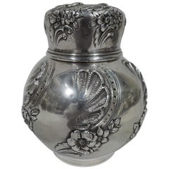 Tiffany Neoclassical Sterling Silver Ginger Jar Tea Caddy