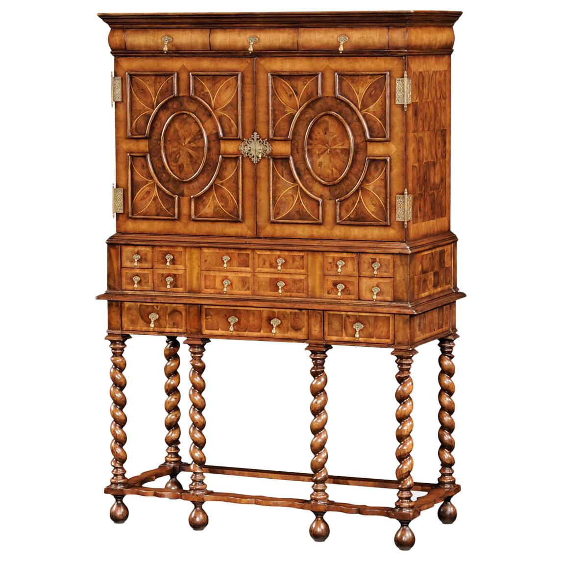 William and Mary Secrétaire Cabinet