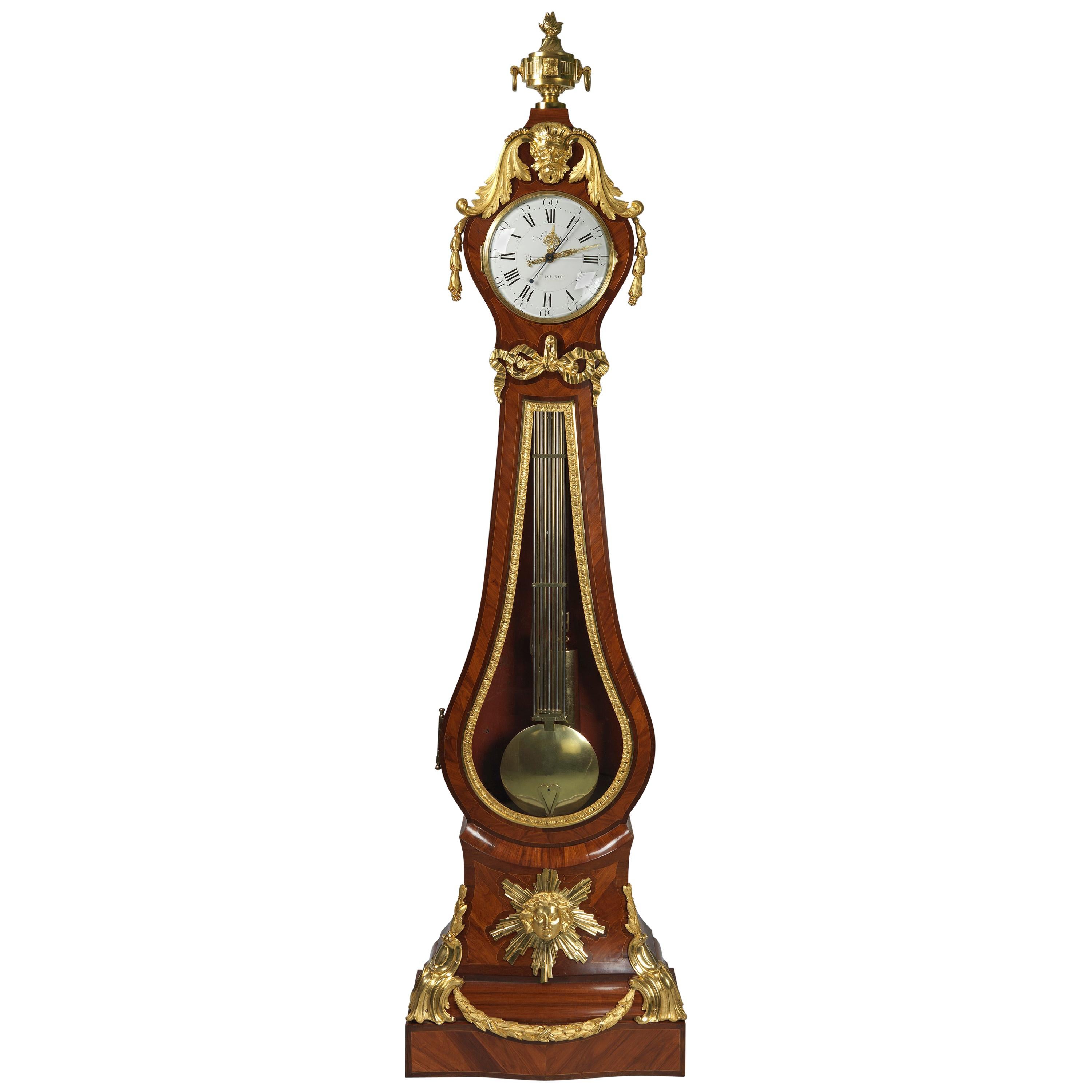 Late Louis XV Ormolu-Mounted Regulator, Movement by Lapaute, Case by Petit For Sale