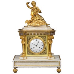 Horloge de support Louis XVI par Lesieur