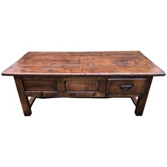 Antique 19th Century French Farmhouse Coffee Table