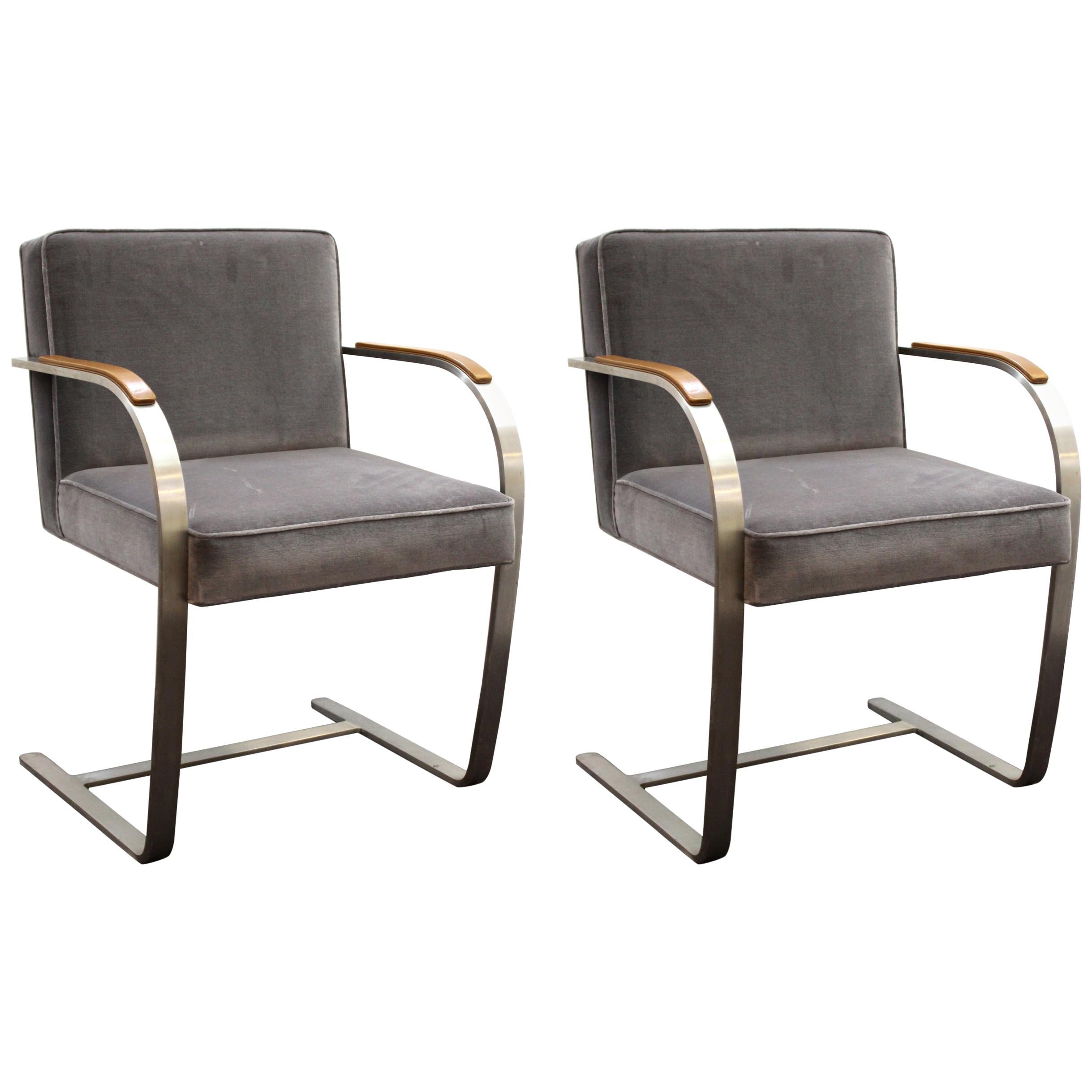 Mies van der Rohe for Knoll Brno Armchairs