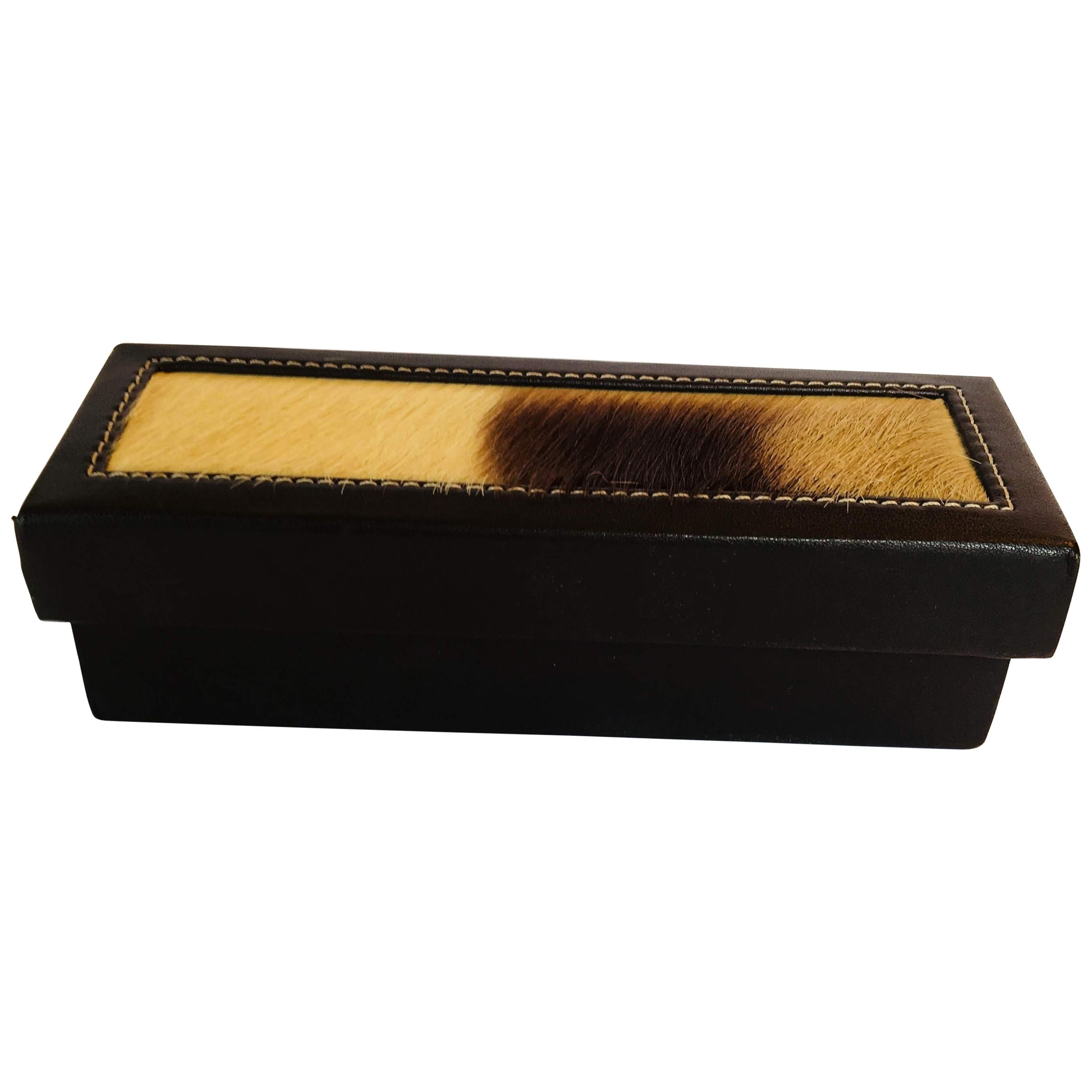 Rectangular African Box with Lid