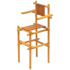 Dutch, Mid-Century Modern Design, Gerrit Rietveld High Chair, 1960s