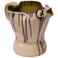 1940s Studio Pottery Chicken Pitcher by Emily Reinse