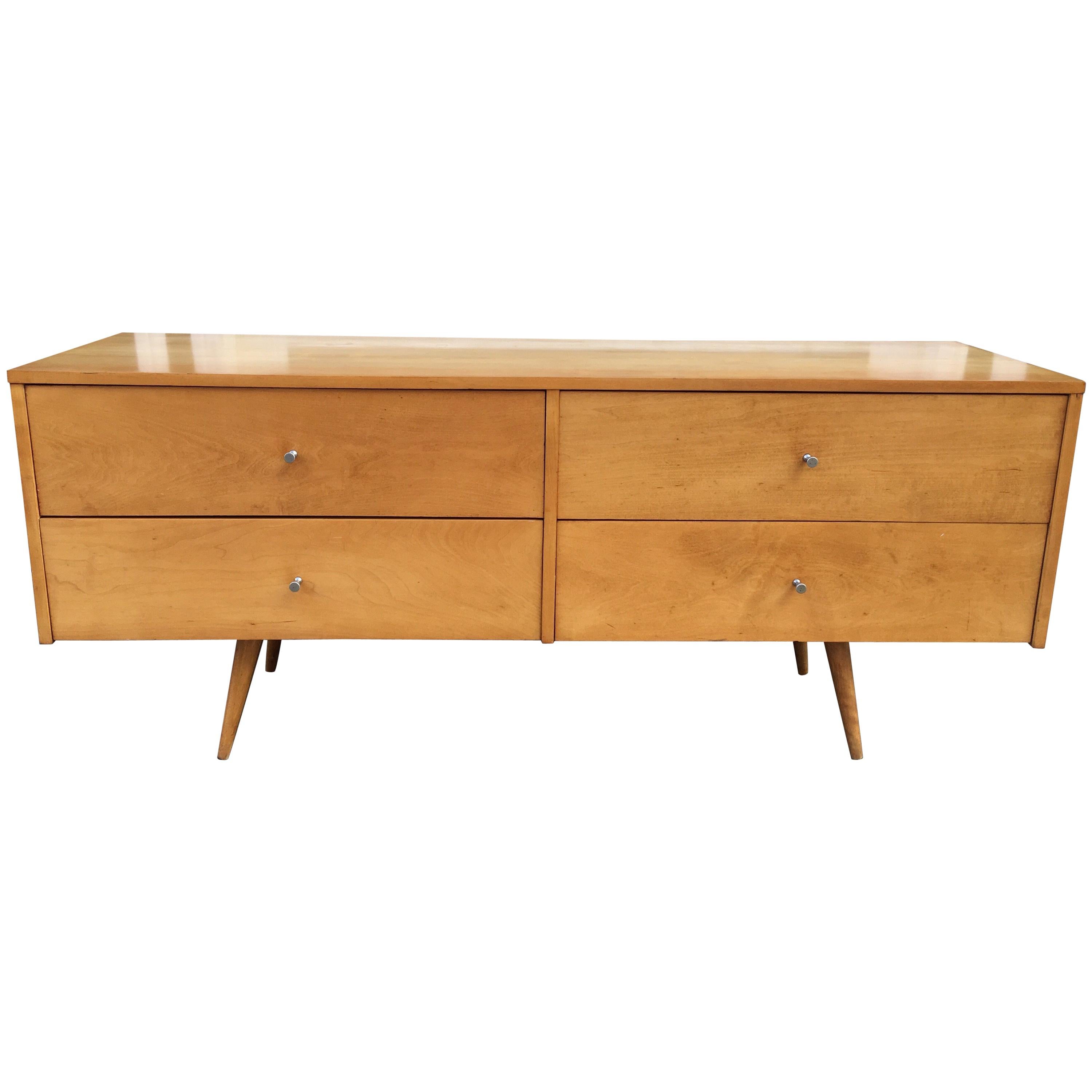 Paul McCobb 4-Drawer Low Dresser for Winchendon Furniture Company