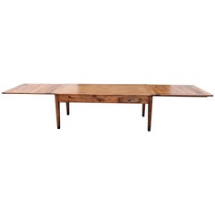 Very Large 19th Century Cherrywood French Farmhouse Table