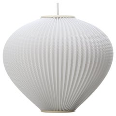 Pearlshade Large White Lamp by Lars Schioler for Danish Hoyrup Light, 1960