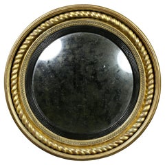 Regency Giltwood Convex Mirror