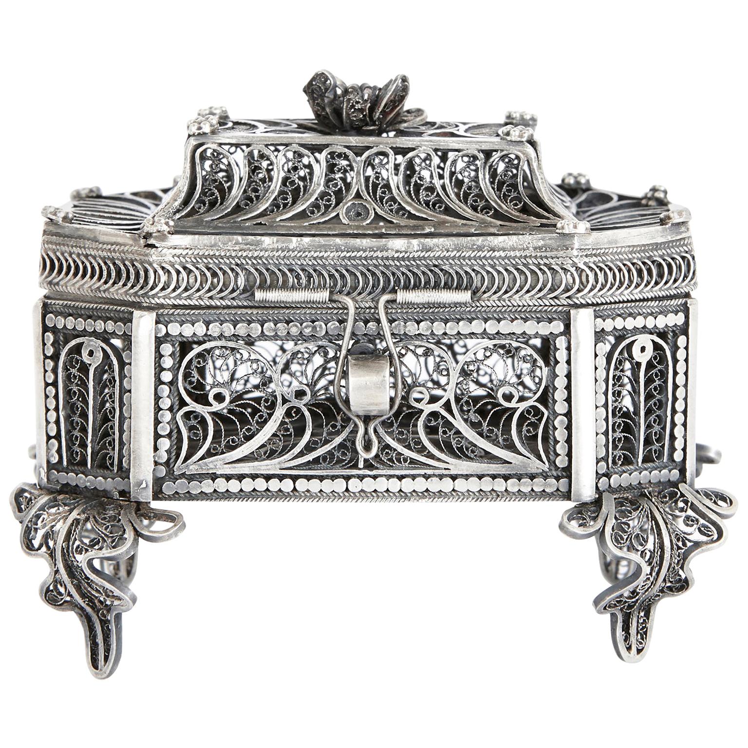 Russian Judaica Silver Besamim Spice Box at 1stDibs