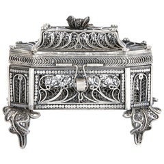 Antique Russian Judaica Silver Besamim Spice Box