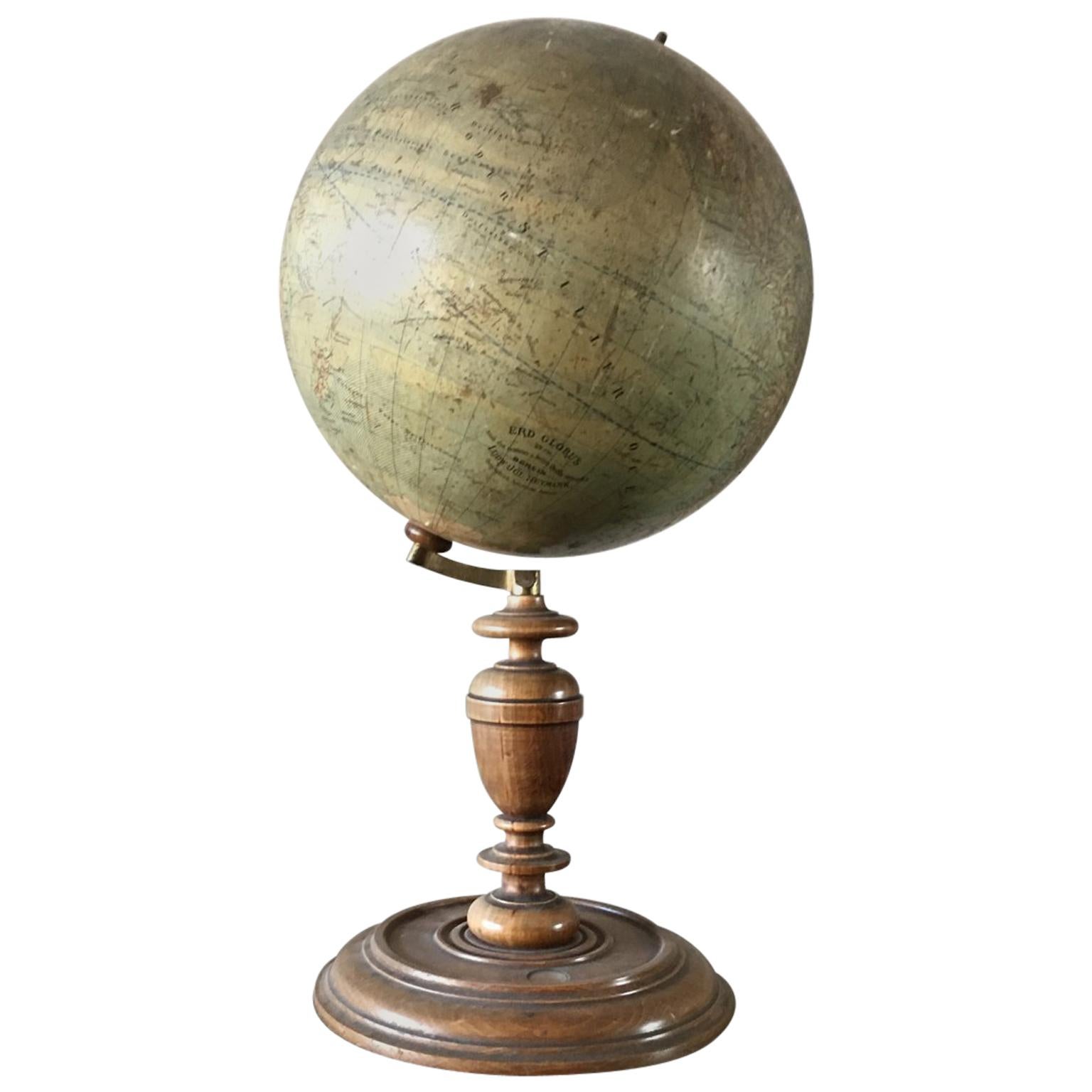 Small Turned Globe from the 19th Century