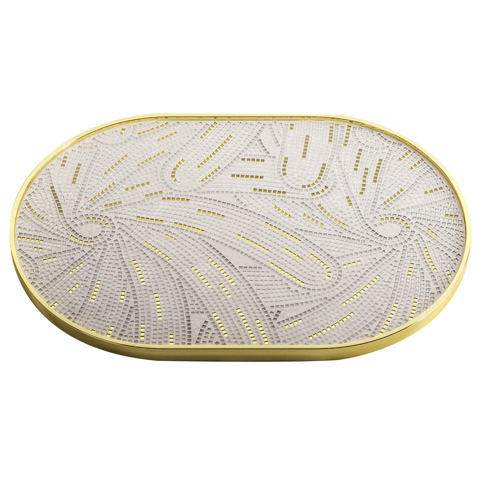 Petali Capsule Gold Tray by Matteo Cibic