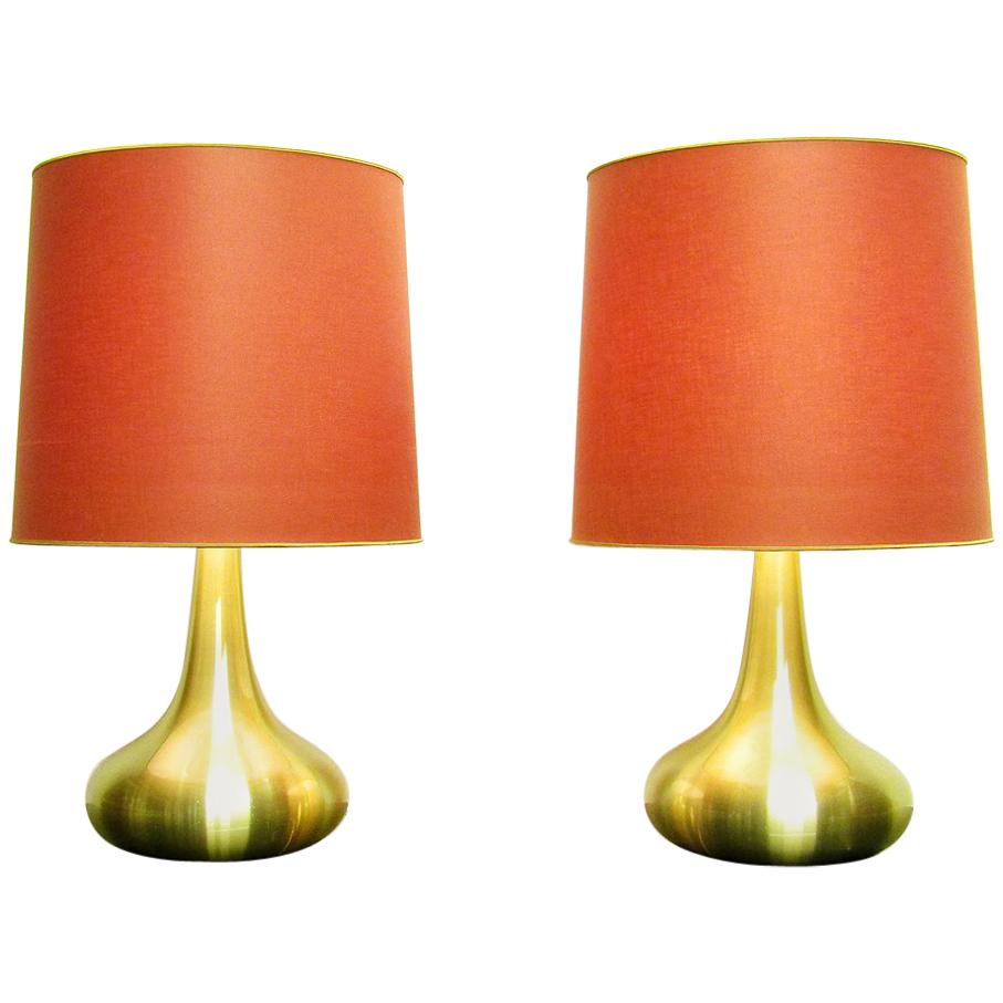 Pair of Large Danish "Orient" Table Lamps by Jo Hammerborg for Fog & Morup