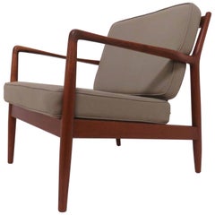 Folke Ohlsson for DUX Danish Teak Lounge Chair, circa 1960s