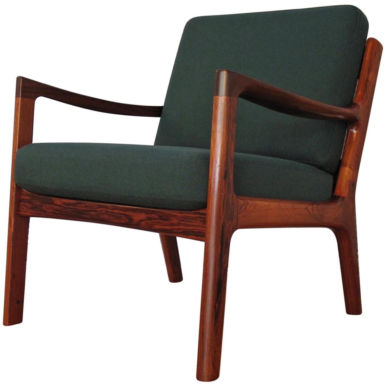 Rosewood Edition Ole Wanscher Senator Chair For France & Son