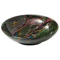 Rare and Large Decorative Green Jasper Bowl Centrepiece