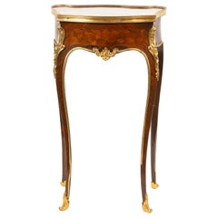 19th Century French Louis XV Petite Parquetry Commode with Hidden Compartment