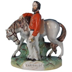 Parr Factory Staffordshire Garibaldi with Horse Figure