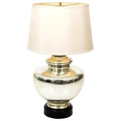 Large Urn Form Mercury Glass Lamp