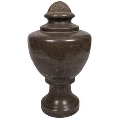 19th Century Solid Granite Stone Grand Tour Style Decorative Vase