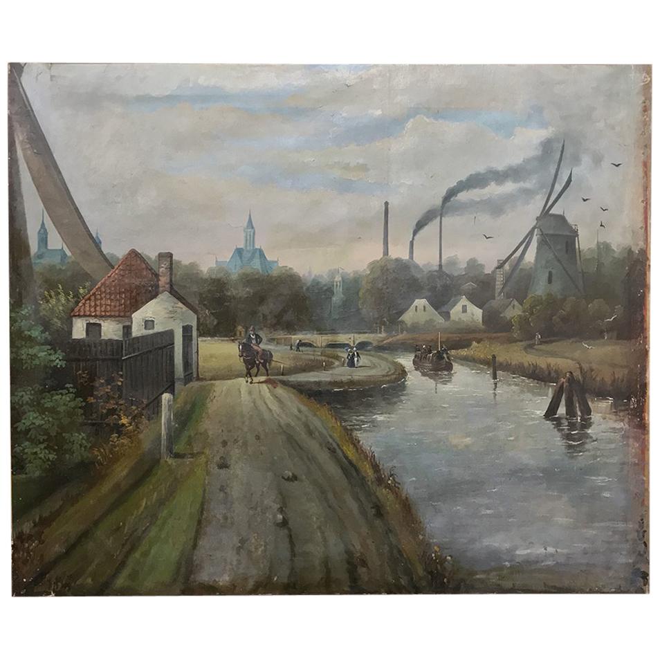 Grand Dutch Landscape Oil Painting on Canvas
