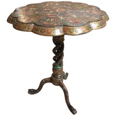 Antique Open Barely Twist Kashmir Table