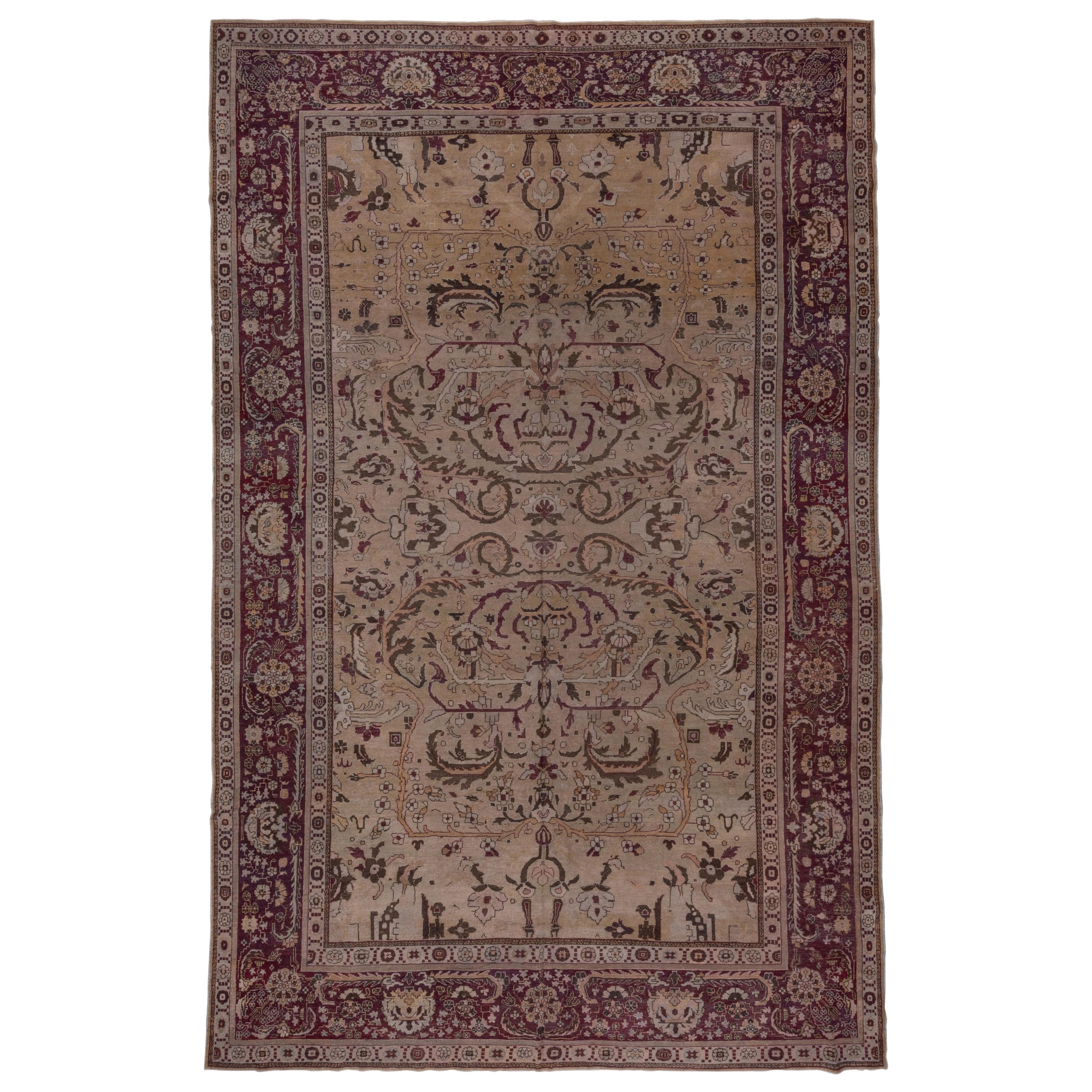 Antique Indian Amritsar Carpet, circa 1920s