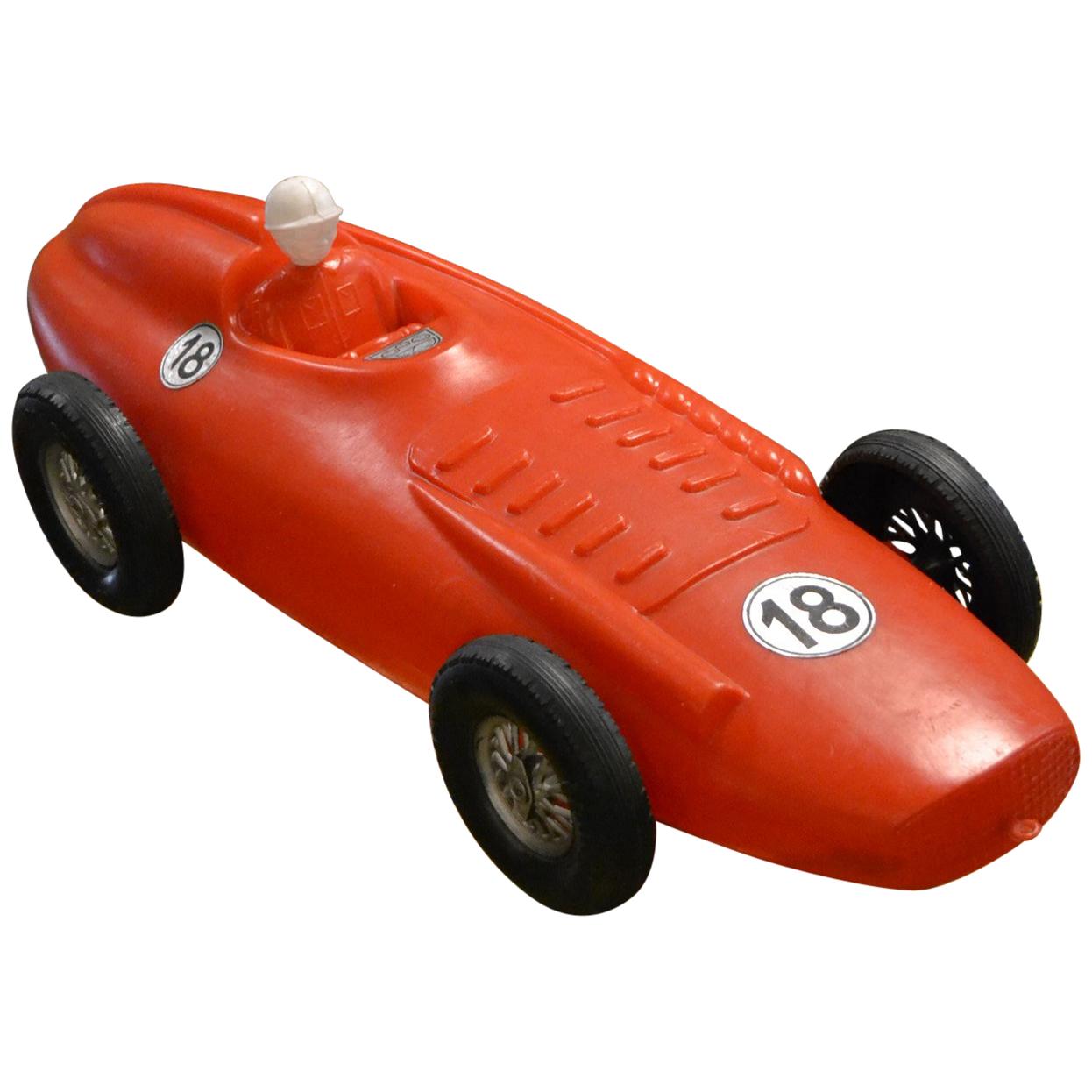 1960er Jahre Extra großes Rennauto Spielzeug mit Fahrer