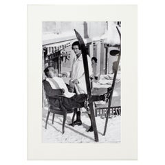 Fotografia di sci alpino, 'Haircut Sir', tratta da un originale del 1930