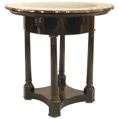 Austrian Biedermeier Marble Top Center Table